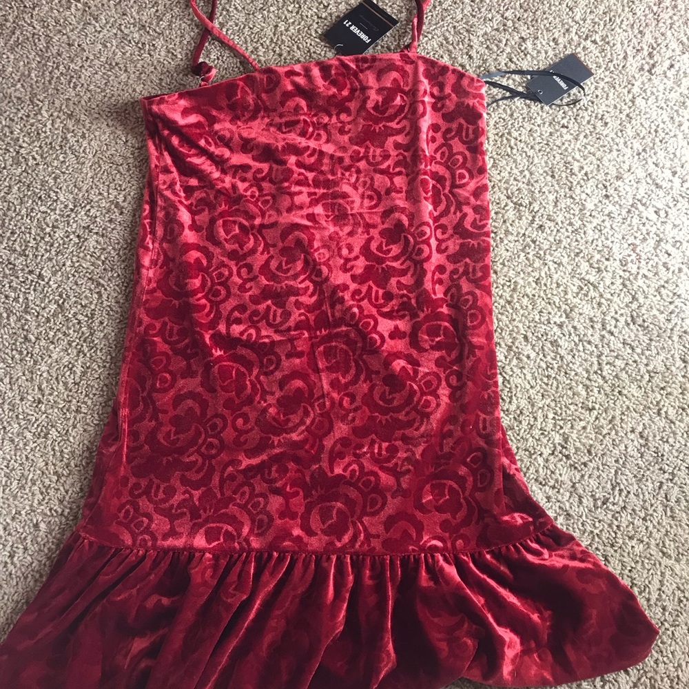 Velvet Red Dress